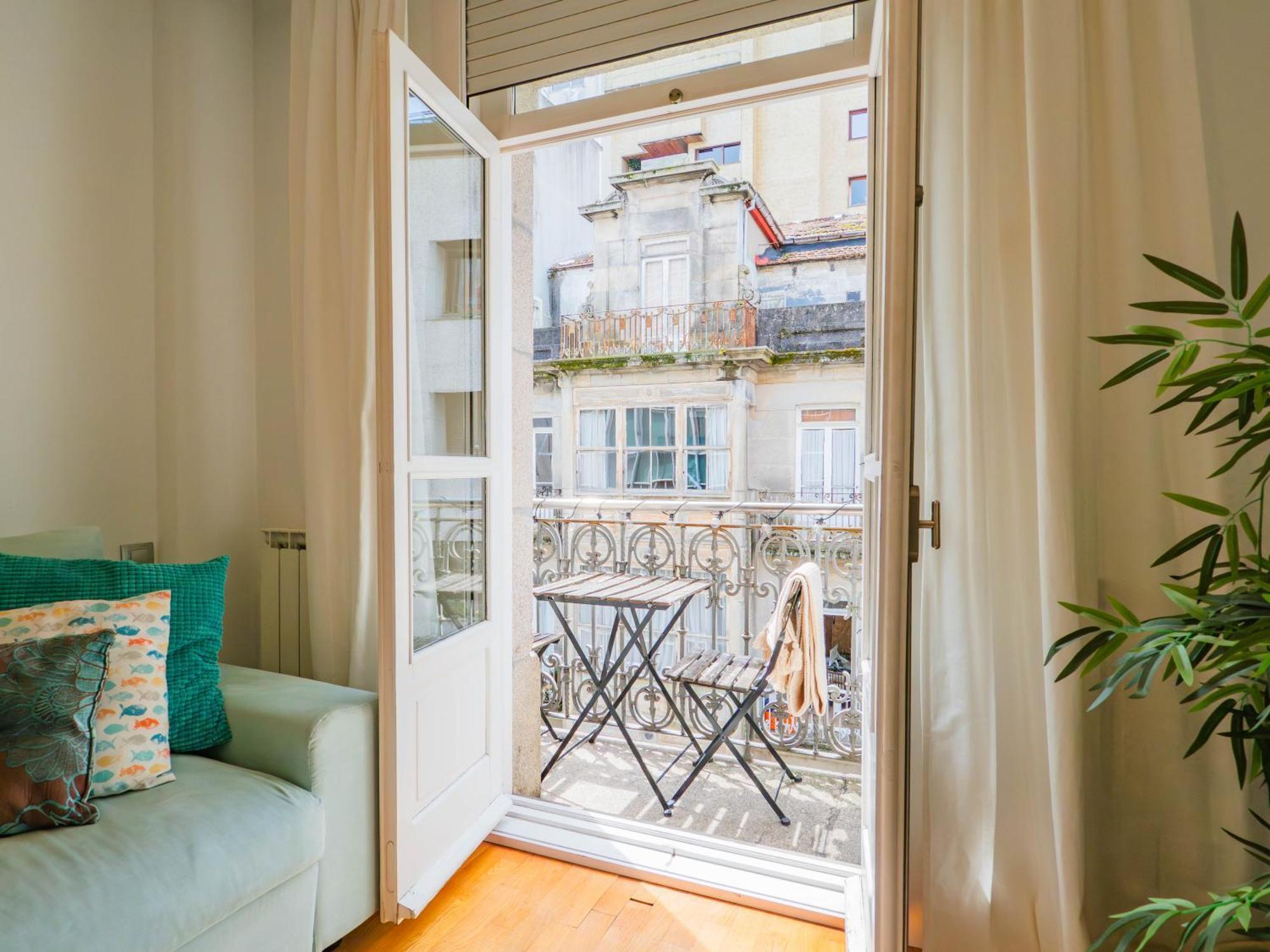 Apartamento Luxury Centro De Vigo Balcony Exterior foto